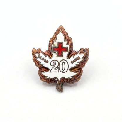 20 Blood Donations [Vintage Canada Red Cross] | Collectible Pin