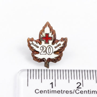20 Blood Donations [Vintage Canada Red Cross] | Collectible Pin