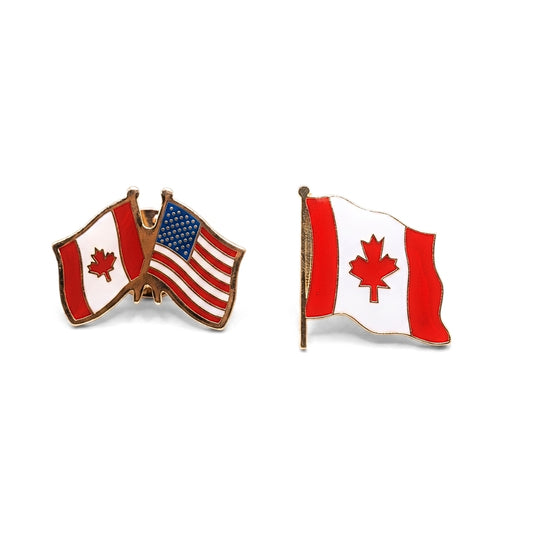 Canada & USA [Vintage Set of 2] | Collectible Pin