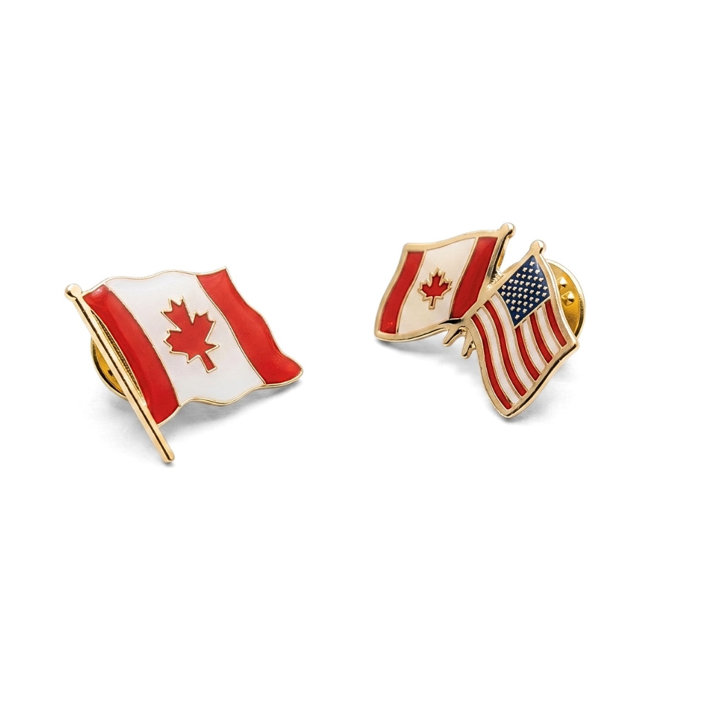 Canada et États-Unis [Lot de 2 vintage] | Épingle à collectionner