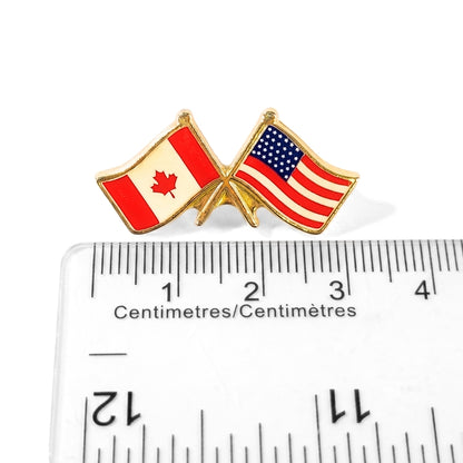 USA et Canada [Ensemble 2 pièces vintage] | Épingle de collection