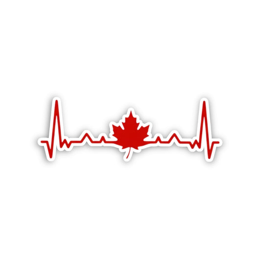 Canadian Heartbeat | Vinyl Sticker