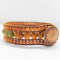 Canadian Jade & Sandalwood Cuff Bracelet