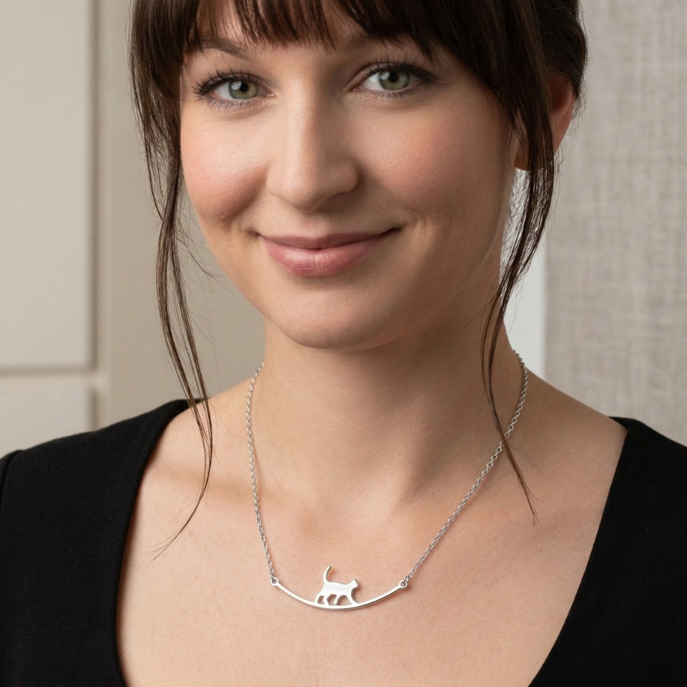 Cat Crossing | Necklace