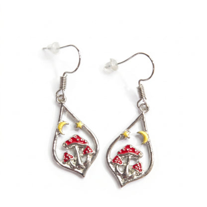 Rustic Toadstool Teardrops | Earrings