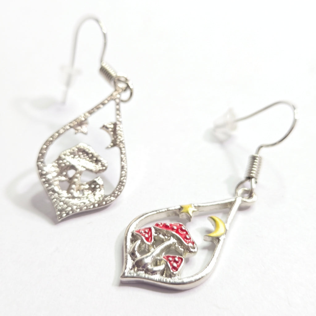 Rustic Toadstool Teardrops | Earrings