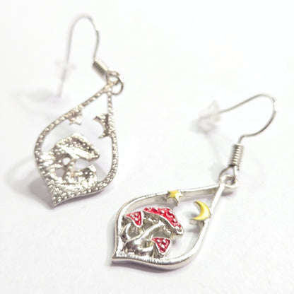 Rustic Toadstool Teardrops | Earrings