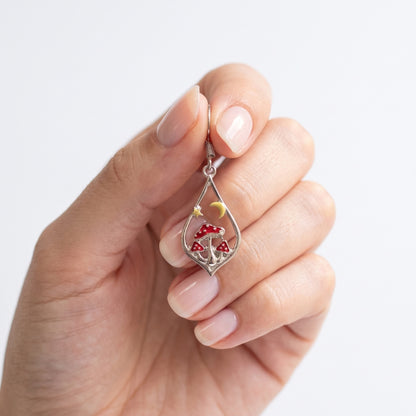 Rustic Toadstool Teardrops | Earrings