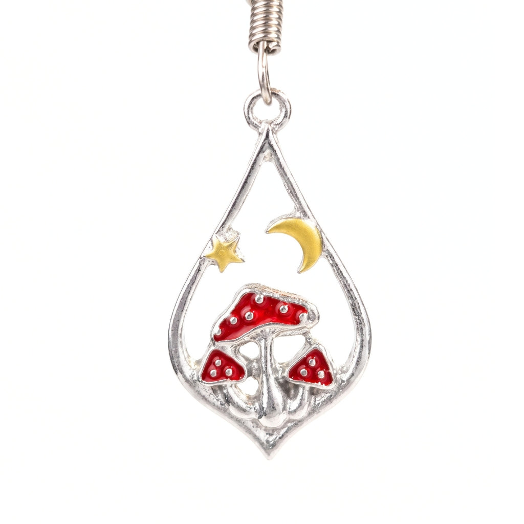 Rustic Toadstool Teardrops | Earrings