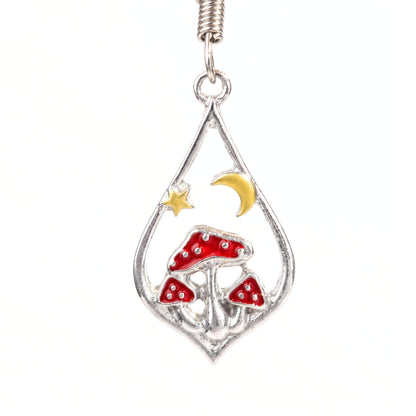 Rustic Toadstool Teardrops | Earrings