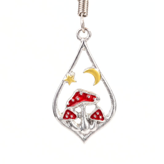 Rustic Toadstool Teardrops | Earrings