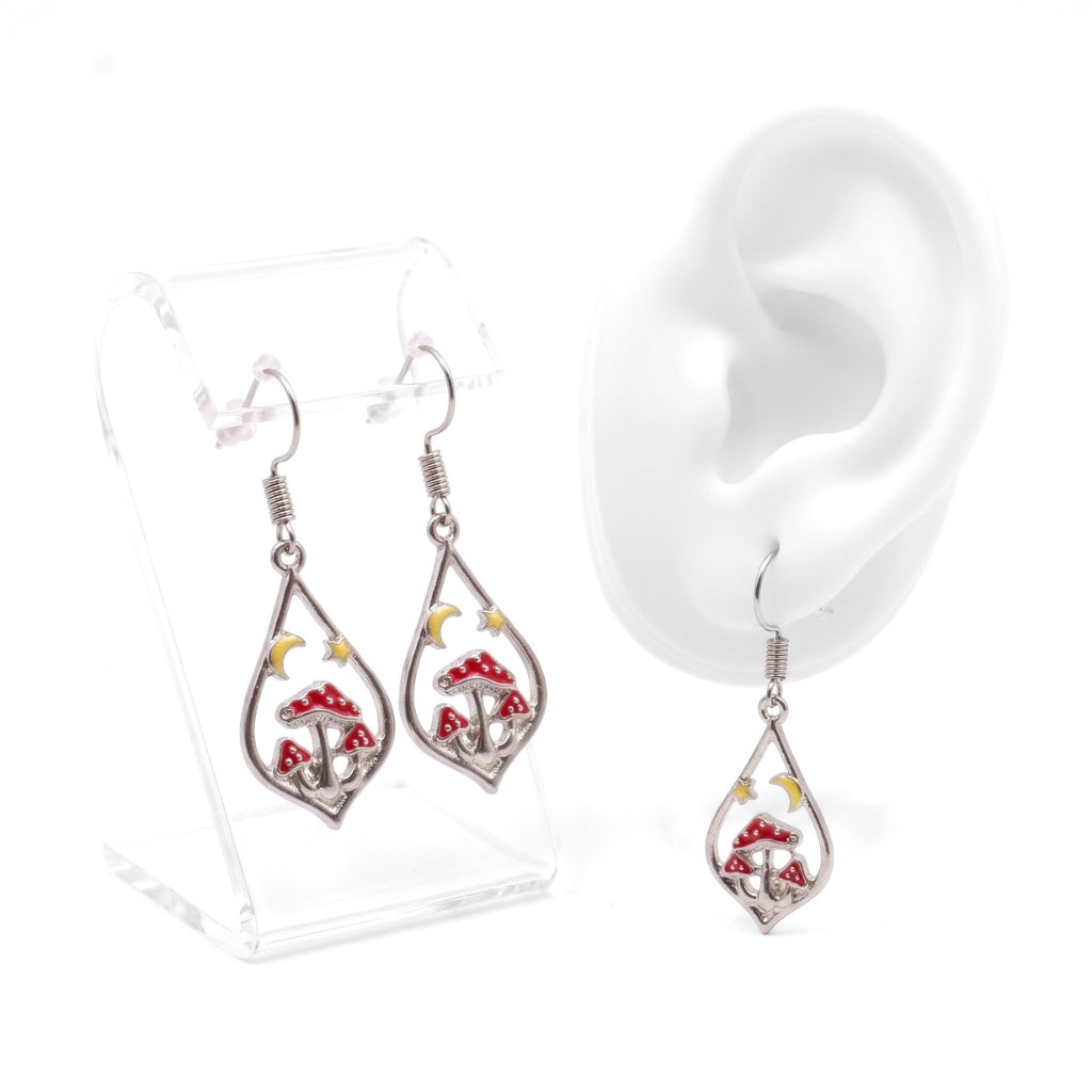 Rustic Toadstool Teardrops | Earrings