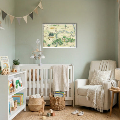 Christopher Robin's Map | Canvas Art Print