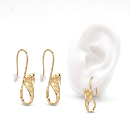 Cobra Snakes [Gold] | Earrings