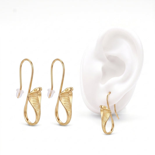 Cobra Snakes [Gold] | Earrings