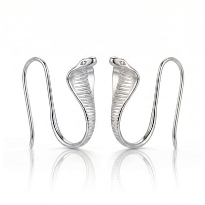 Cobra Snakes [Silver] | Earrings