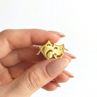 Comédie et Tragédie [Masques de théâtre] | Pin's de collection