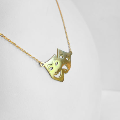 Comedy and Tragedy Pendant