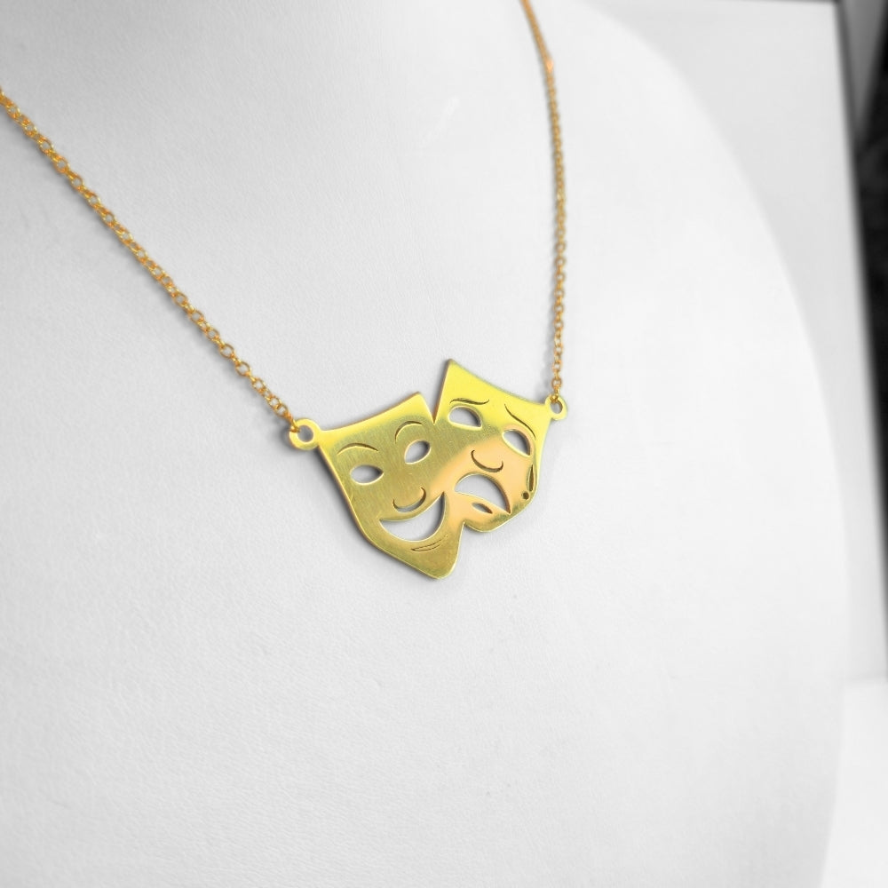 Comedy and Tragedy Pendant