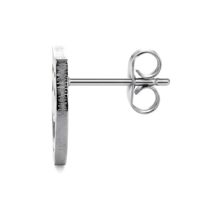 Comedy & Tragedy Theatre Mask Studs [Silver] | Earrings