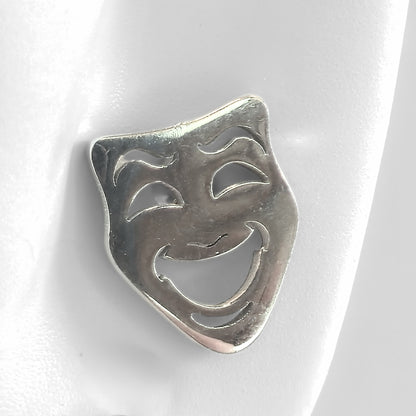 Comedy & Tragedy Studs (Silver)
