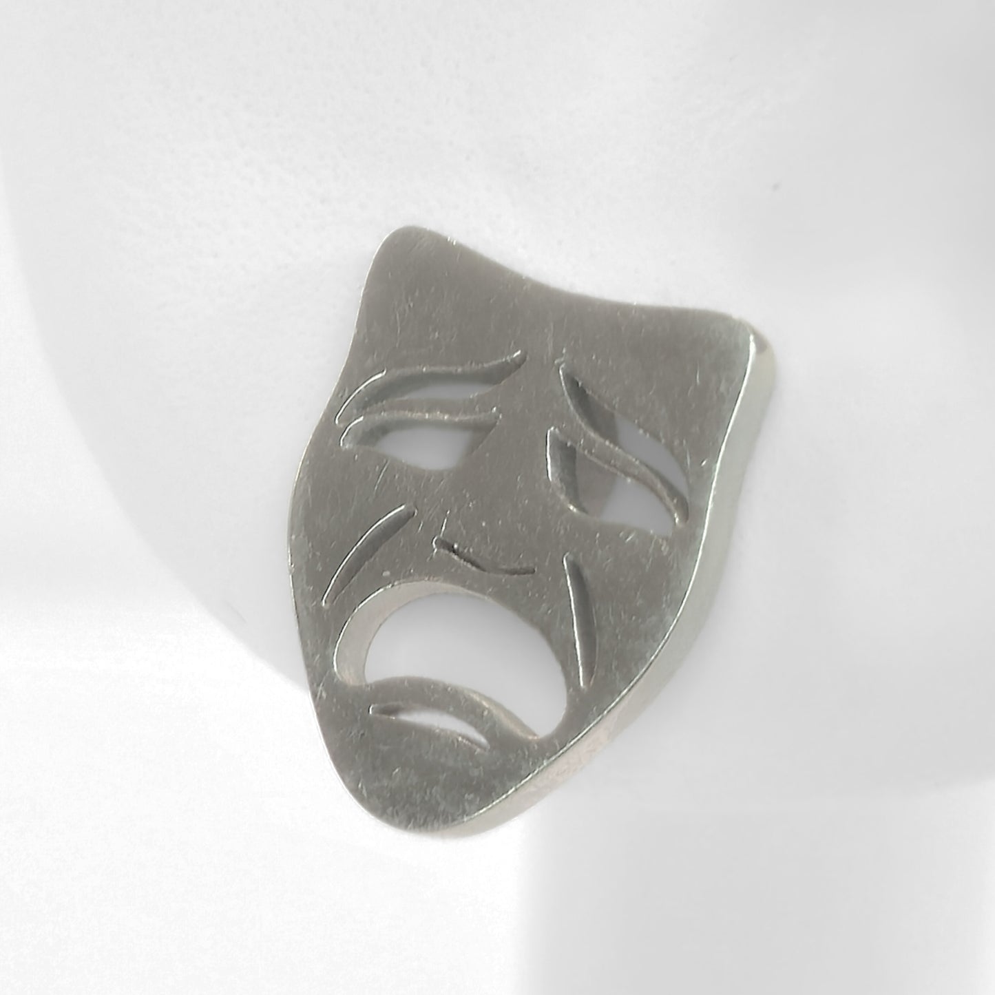 Comedy & Tragedy Studs (Silver)