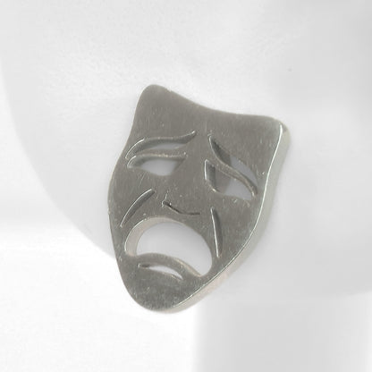 Comedy & Tragedy Studs (Silver)