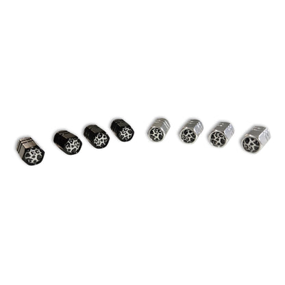 Cow Print Valve Stem Caps (2 Sets)