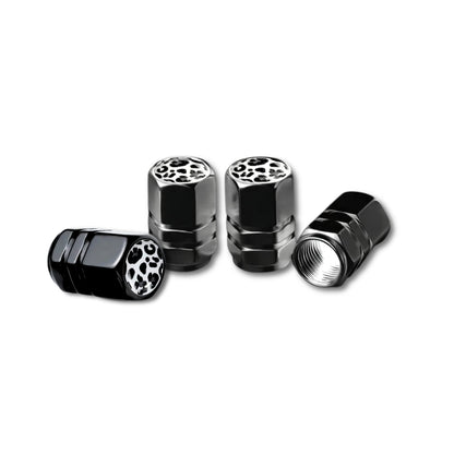 Cow Print Valve Stem Caps (2 Sets)