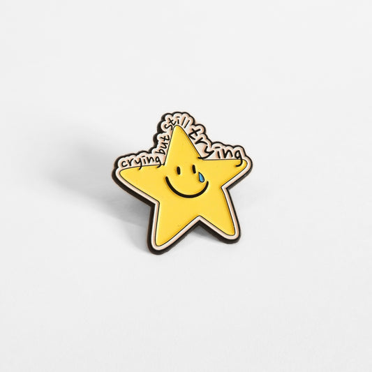 Crying But Still Trying | Collectible Pin
