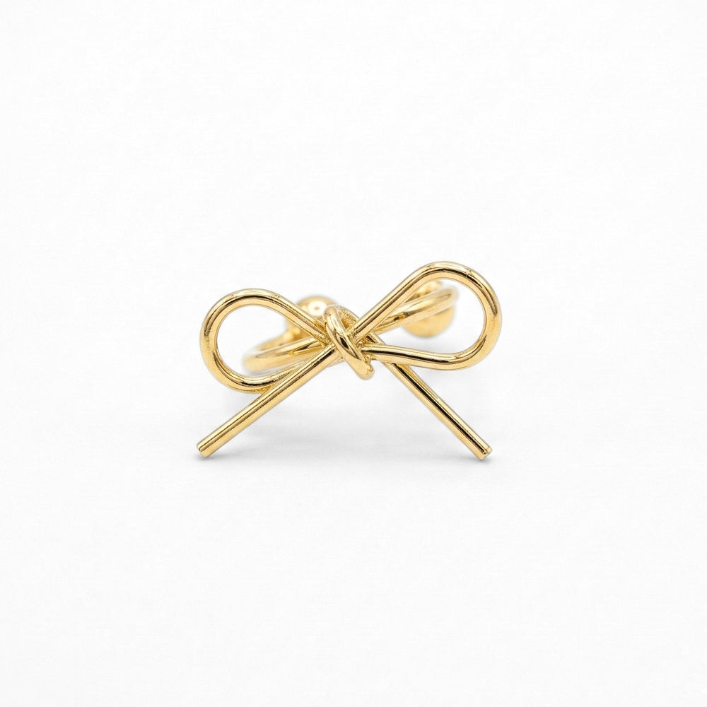 Manchette d'oreille nœud délicat | Boucles d'oreilles