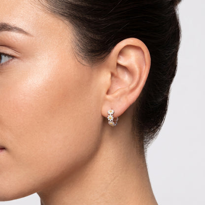 Dainty Daisy Hoops | Earrings