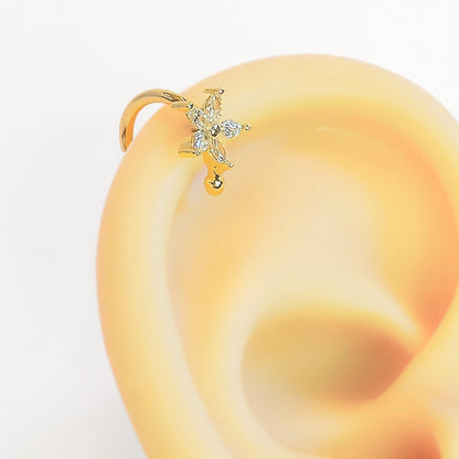 Star Flower Ear Cuff