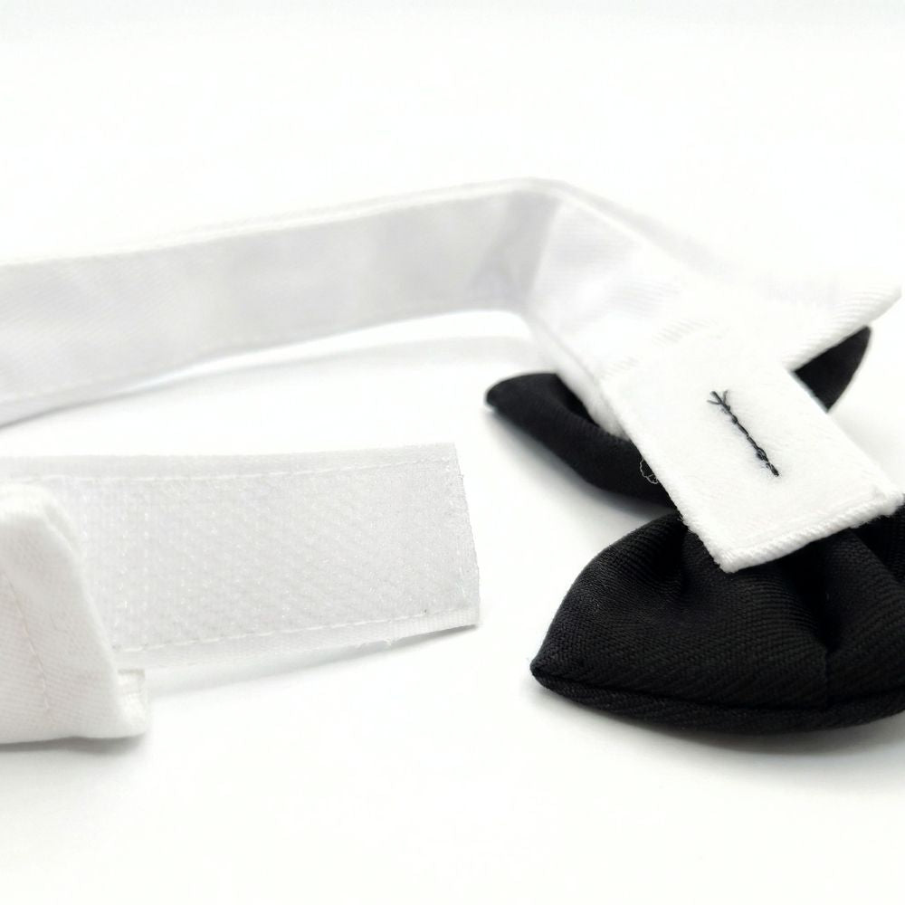 Dapper Black Tie Pet Collar