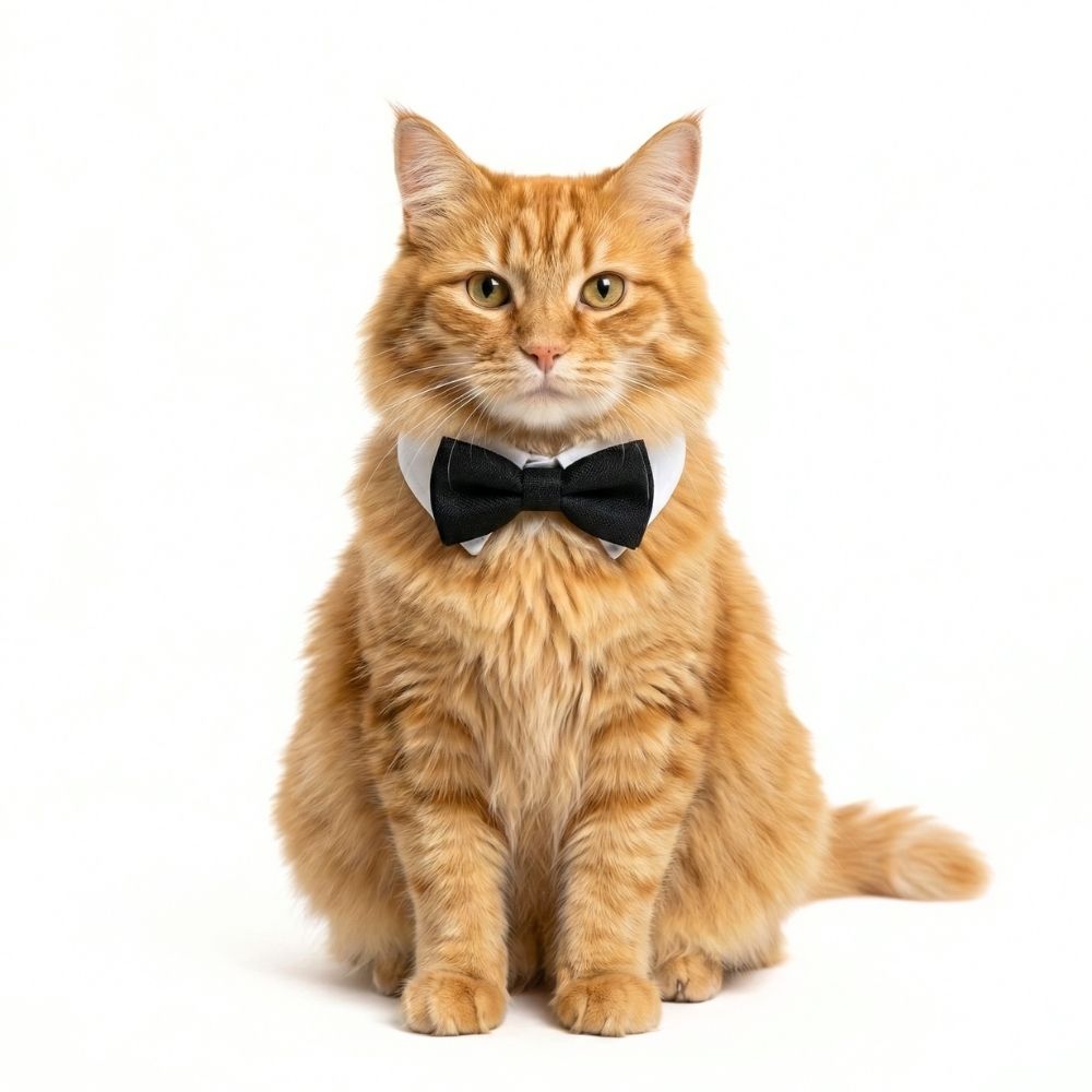 Dapper Black Tie Pet Collar
