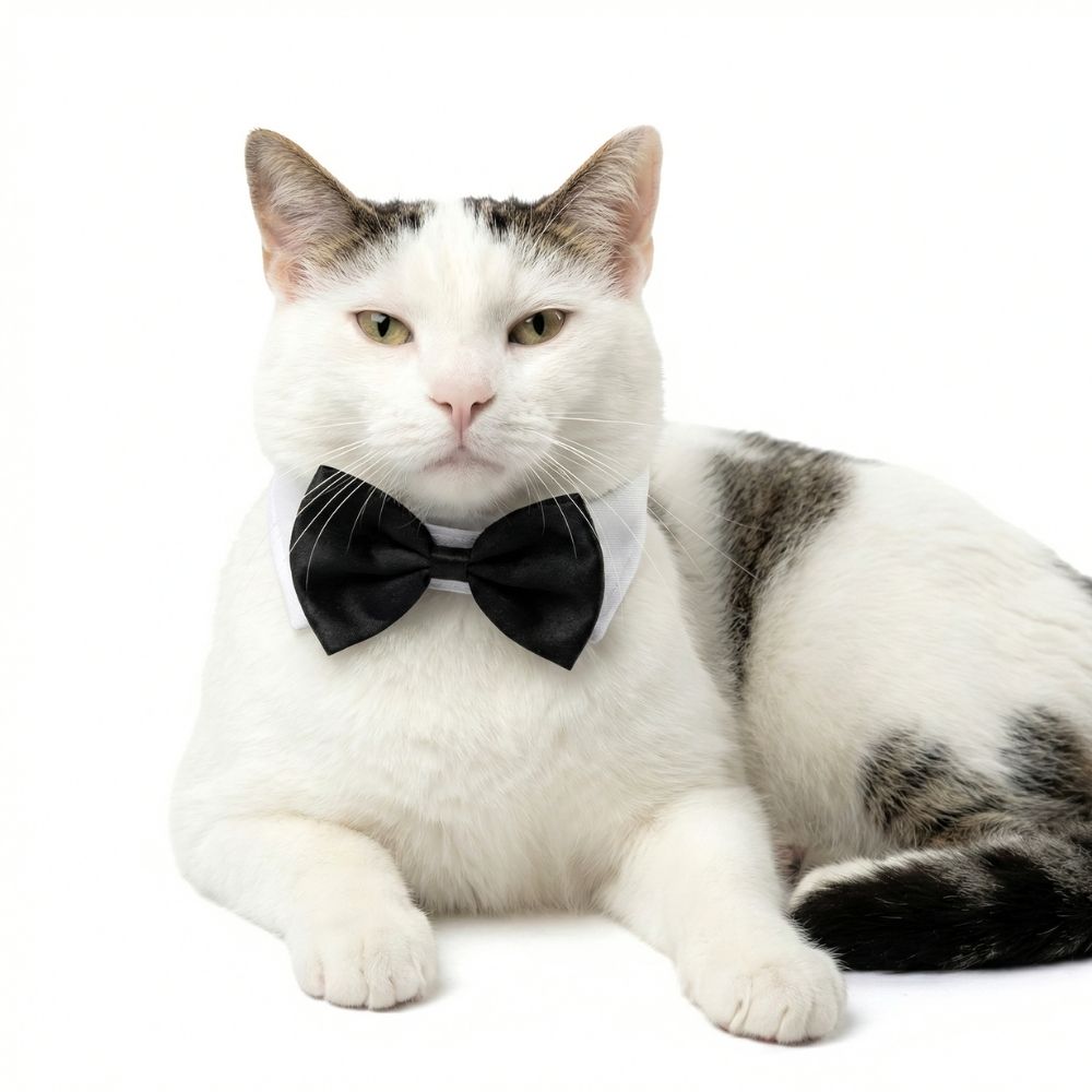 Dapper Black Tie Pet Collar