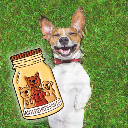 Dog Anti-Depressants | Collectible Pin