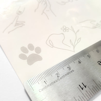 Dog Lovers Temporary Tattoo Set