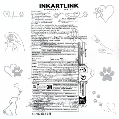 Dog Lovers Temporary Tattoo Set