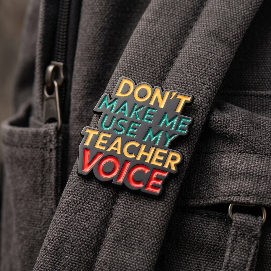 Don't Make Me Use My Teacher Voice | Collectible Pin