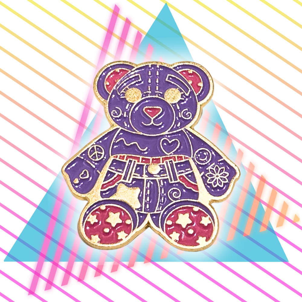 Doodle Bear 90s Retro | Collectible Pin