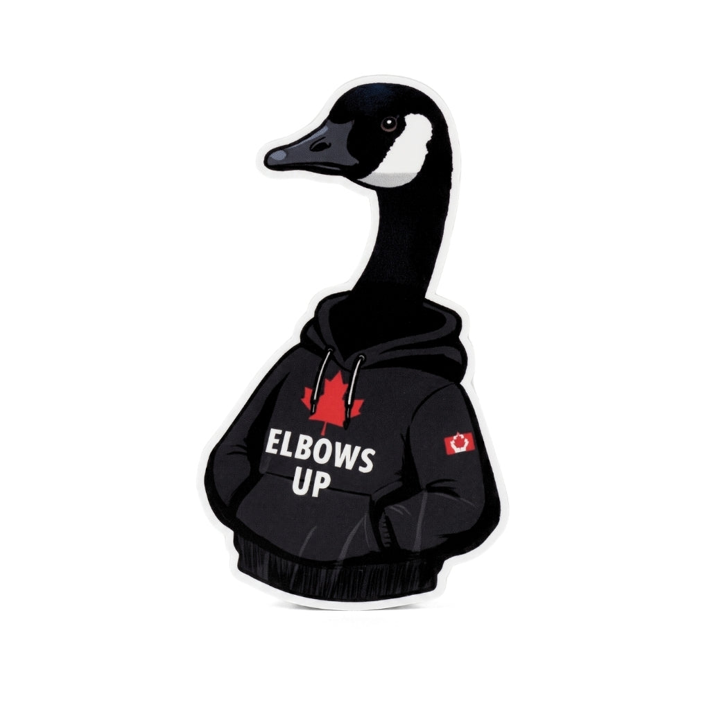 Elbows Up Canada Goose | Vinyl Sticker