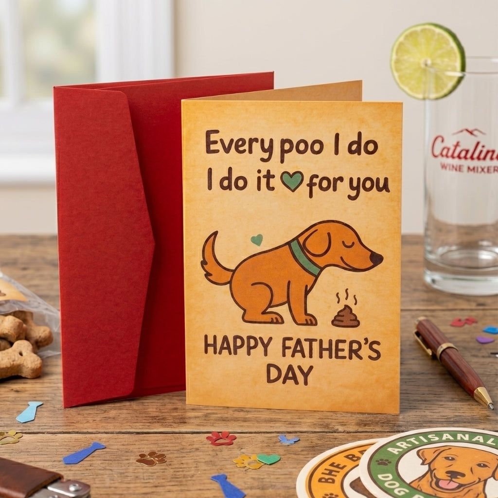 Every Poo I Do (I Do It For You) Happy Father's Day | Greeting Card