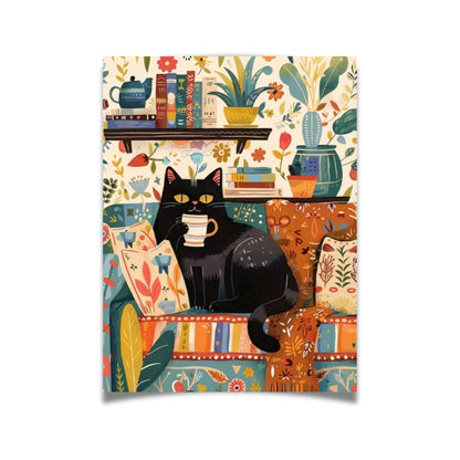 Fat Cat Coffee | Canvas Art Print