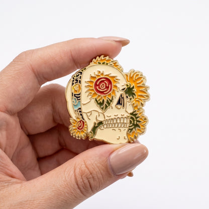 Floral Skull | Collectible Pin