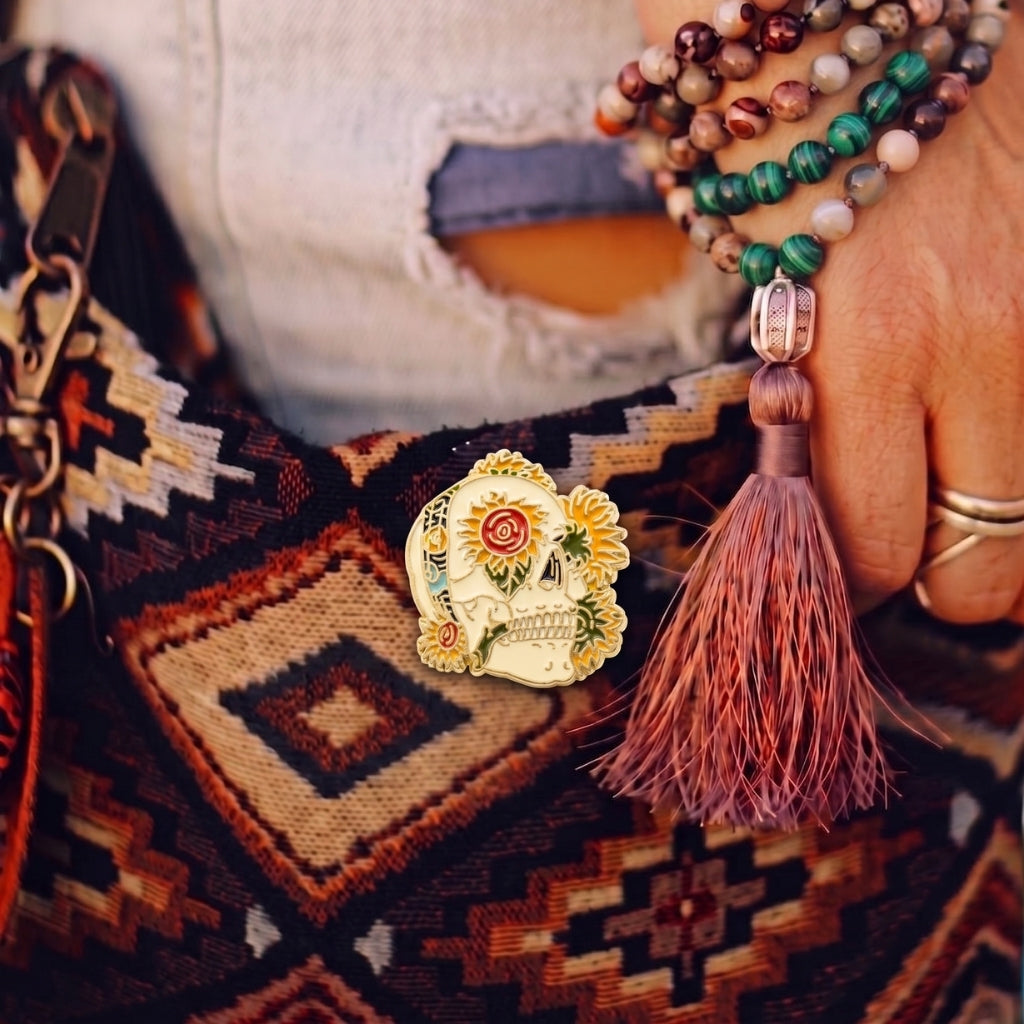 Floral Skull | Collectible Pin