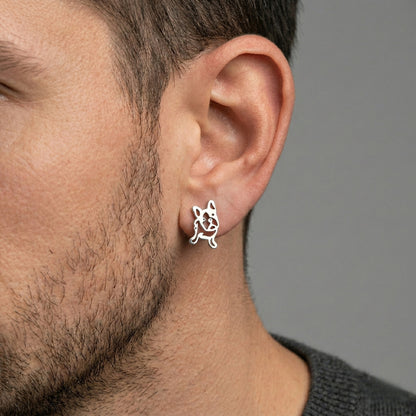 French Bulldog Silhouette Studs | Earrings