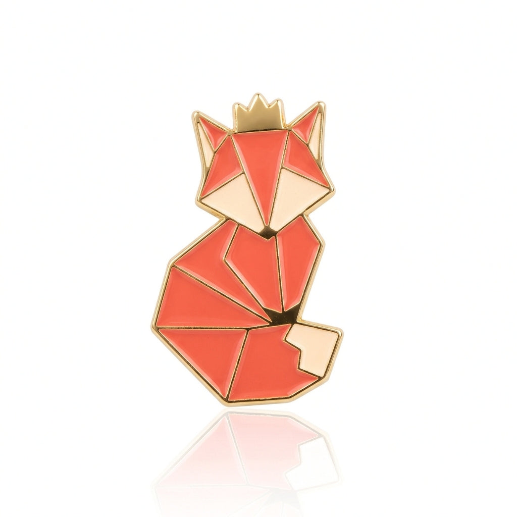 Geometric Fox | Collectible Pin