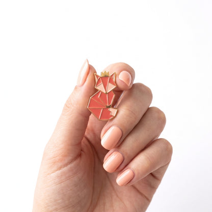 Geometric Fox | Collectible Pin