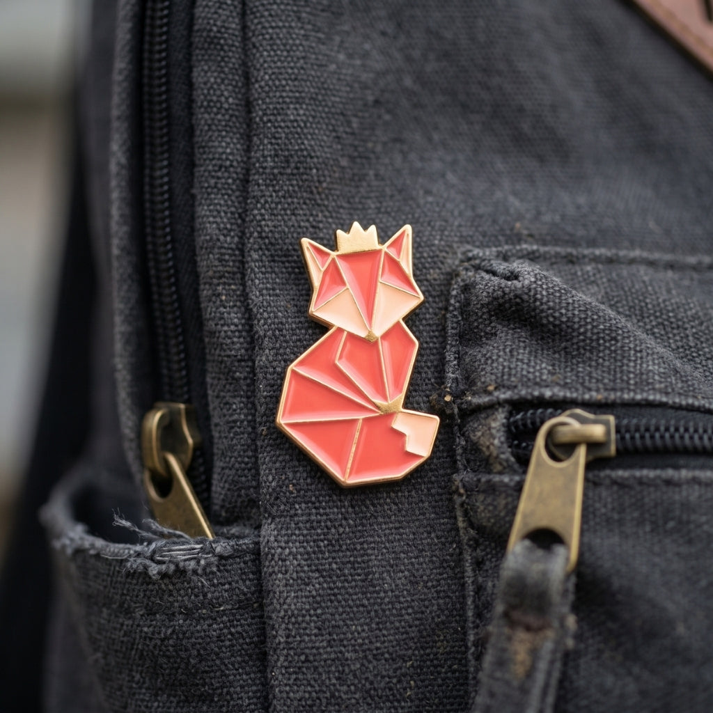 Geometric Fox | Collectible Pin